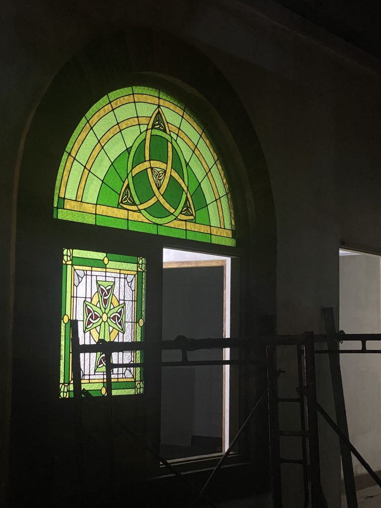 progress installation on an irish bar in sanur, bali